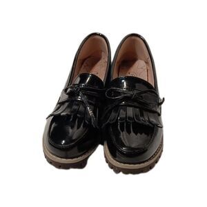 DADAWEN Womens Loafers, Tassel Slip On Shoes. Size 8.5 US sz 39 EUR Black